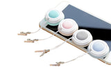 4Pcs Macaron Cleaning Wipe Screen and Eyeglass Cleaner Phone Pendant