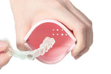 2 in 1 Portable Silicone Retainer Storage Case Denture Mouth Guard Retainer Case