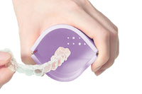 2 in 1 Portable Silicone Retainer Storage Case Denture Mouth Guard Retainer Case