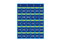 Numbered Classroom Sundries Closet Pocket Chart for Cell Phones Holder