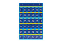 Numbered Classroom Sundries Closet Pocket Chart for Cell Phones Holder