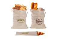 4 Pcs Linen Bread Bags Reusable Drawstring Bag for Homemade Bread Container