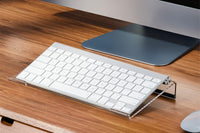 Clear Acrylic Tilted Computer Keyboard Holder for Easy Ergonomic Typing