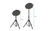 20cm Rubber Dumb Drum Practice Drum Pad with Drum Stand