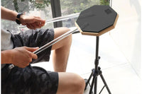 20cm Rubber Dumb Drum Practice Drum Pad with Drum Stand