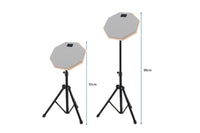 20cm Rubber Dumb Drum Practice Drum Pad with Drum Stand