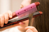 Flat Iron Comb Attachment for Hair Straightening