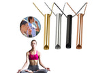 2Pcs Stainless Steel Meditation Necklaces Breathing Necklaces