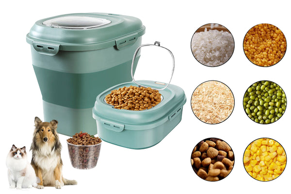 Collapsible Dog Pet Food Storage Container