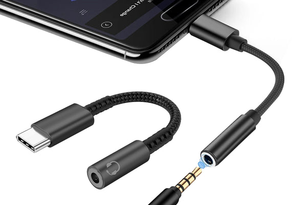 USB Type C to 3.5mm Female Headphone Jack Adapter