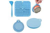 Silicone Dog Lick Mat with Spoon and Can Lid