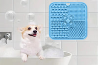 Silicone Dog Lick Mat with Spoon and Can Lid