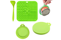 Silicone Dog Lick Mat with Spoon and Can Lid