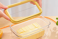 Butter Cutter Slicer Cheese Tool Butter Container with Lid