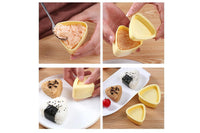 3Pcs Musubi Maker Press Triangle Onigiri Molds Kit with Rice Spoon