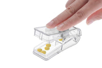 3Pcs Portable Pill Cutter Tablet Vitamin Splitter Divider Grinder Travel Medicine Storage Box