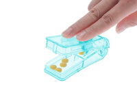 3Pcs Portable Pill Cutter Tablet Vitamin Splitter Divider Grinder Travel Medicine Storage Box