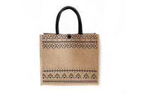 Jute Tote Bag with Handle Reusable Handbags Burlap Tote Mama Bag