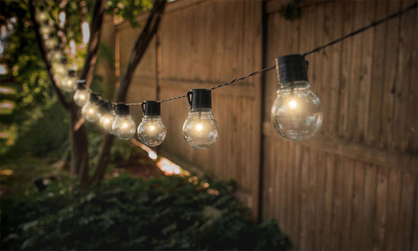 Retro Solar String Lights Garden LED Festoon Party Globe 20 Bulbs Light Outdoor