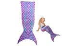 Flannel Mermaid Tail Sleeping Blanket  for Kids