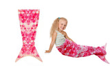 Flannel Mermaid Tail Sleeping Blanket  for Kids