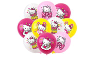 Hello Kitty Inspired Happy Birthday Balloons Banner Cake Toppers Party Decorations