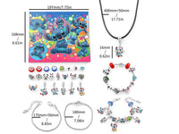 Stitch Inspired 24 Days Christmas Advent Calendar Bracelet Charm Beads