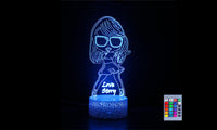 Taylor Swift Inspired 3D Acrylic LED Night Light with Remote Control and Smart Touch