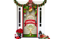 Christmas Door Cover Background Cloth Porch Backdrop Banner