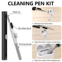 Compatible with Apple Airpods 4 Silicone Full Case Keychain and Cleaner Kit