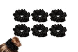 6Pcs Satin Scrunchies for Women Large Hair Scrunchy Thick Elastic Hair Ties Hair Bands Ponytail Holders