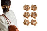6Pcs Satin Scrunchies for Women Large Hair Scrunchy Thick Elastic Hair Ties Hair Bands Ponytail Holders