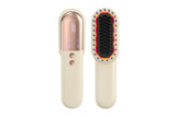 Wireless Hair Straightener Brush with Vibration Red Light