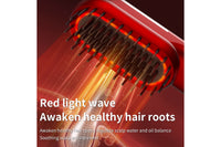 Wireless Hair Straightener Brush with Vibration Red Light