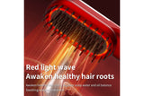 Wireless Hair Straightener Brush with Vibration Red Light