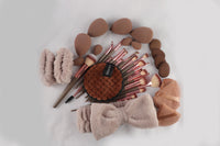 40Pcs Makeup Brush Set with Sponges Cleansing Pads