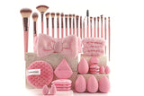 40Pcs Makeup Brush Set with Sponges Cleansing Pads