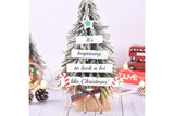2Pcs Wooden Christmas Decorations Large Hanging Indoor Decor