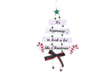 Wooden Christmas Decoration Large Hanging Indoor Decor