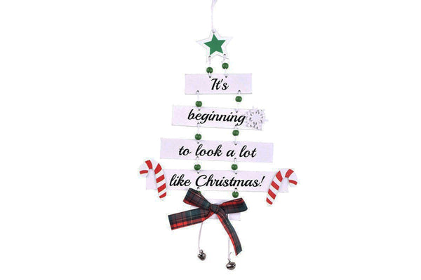 Wooden Christmas Decoration Large Hanging Indoor Decor