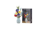 Flowers Bouquet Building Blocks Set with Vase