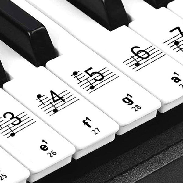 Removable Piano Keyboard Stickers Set for 61/88 Key