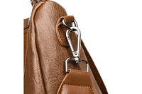 Women PU Leather Fluffy Ball Ornament Backpack