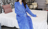 Women Plush Zipper Lounger Robe