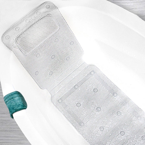 Non-Slip Bathtub Mat with Pillow