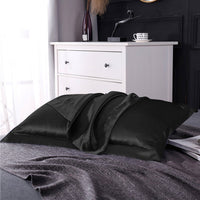 Pair of Silky Satin Pillowcases Soft Breathable Pillowcase Pillow Cover