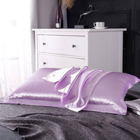 Pair of Silky Satin Pillowcases Soft Breathable Pillowcase Pillow Cover