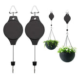 2Pcs Retractable Hanging Flower Basket Hooks