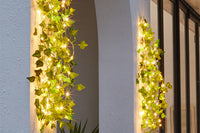10-Meter 100LED Artificial Ivy Leaves Light String Battery-powered Light String