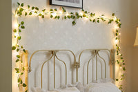 10-Meter 100LED Artificial Ivy Leaves Light String Battery-powered Light String